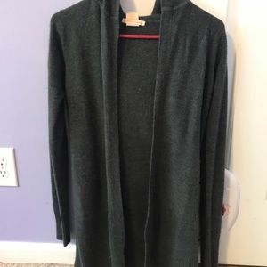 Thick long sleeve black cardigan